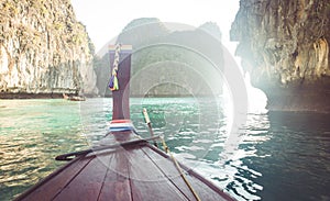 Excursion on long tail boat