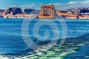 Excursion on a pleasure boat on Lake Powell