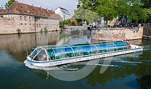 Excursion river bus in Strasbourg