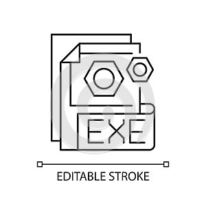 EXE file pixel perfect linear icon