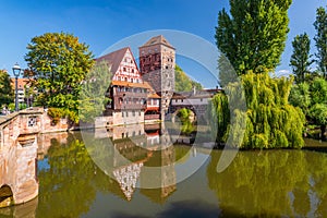 Executioner`s bridge in Nuremberg, Germany