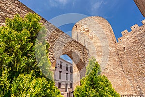Executioner's Tower and medieval arch in Segorbe, Spain