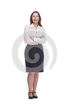 Executive business woman. isolated on a white