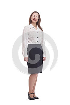 Executive business woman. isolated on a white