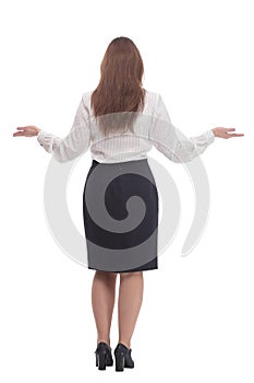 Executive business woman. isolated on a white