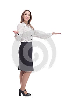 Executive business woman. isolated on a white