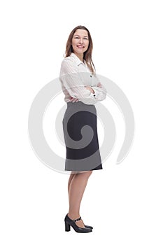 Executive business woman. isolated on a white