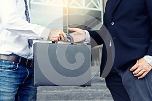 executive businessman hand shake