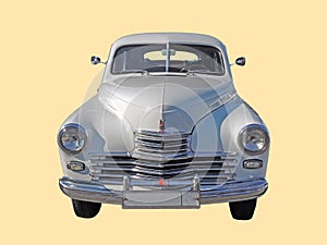 Executive car of 1950s fastback GAZ-M20 Pobeda version II front