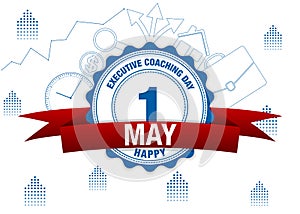 Executive Coaching Day. Simple vector modern design illustration
