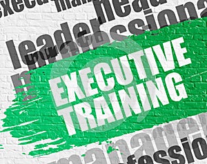 Executive Training on White Wall.