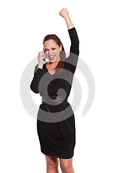 Executive womwn on cell phone