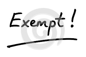 Exempt