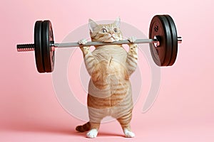 exercice cat, AI generated photo