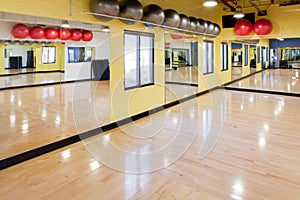 Exercise balls in gym