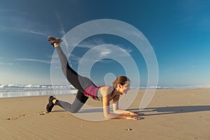 Exercise at the beach