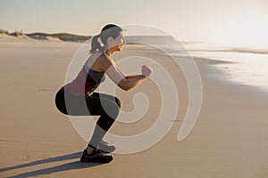 Exercise at the beach