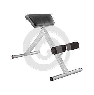 Exercise bench isolated
