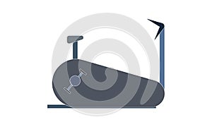 Exercise bike icon simple style vector image