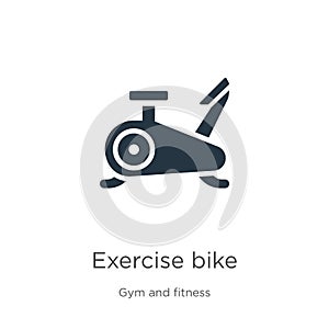 Exercise bike icon vector. Trendy flat exercise bike icon from gym and fitness collection isolated on white background. Vector