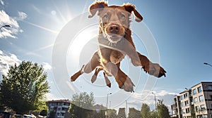 exercise dog jumping
