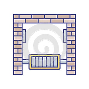 Exercise frame  Line Style vector icon which can easily modify or edit