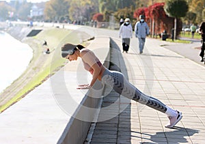 Exercise for hands.. Fitnes girl. Love sport.