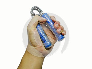 Exercise machine that squeezes the hand