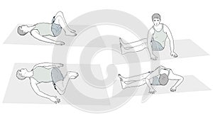 Exercise set for back pain relief illustration-1