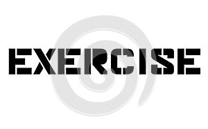 Exercise stamp typ