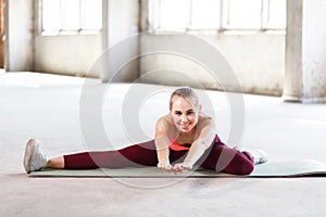 Exercise Woman Stretching During Outdoor Running