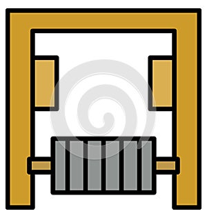 Exerciser Isolated Vector Icon that can be easily modified or edit photo
