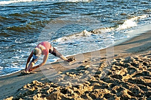 Exercises on the beach