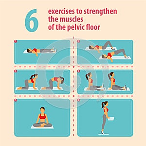 Exercises to strengthen the muscles of the pelvic floor photo