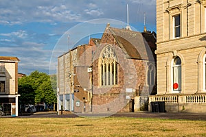 Exeter city center. Cathedral Yard