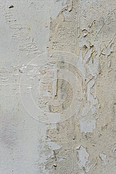 Exfoliated old paint