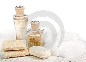 Exfoliation spa still life