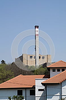 Exhaust stack on a hospital in Johannesburg