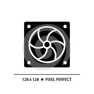 Exhaust fan black glyph icon