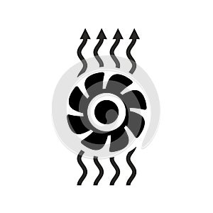 Exhaust fan ventilation icon photo