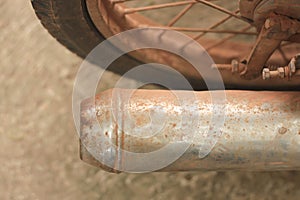 Exhaust motorbikes rust photo
