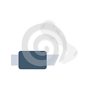 Exhaust Pipe icon vector image.