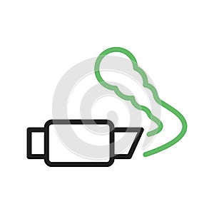 Exhaust Pipe icon vector image.