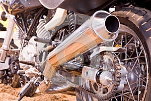 Exhaust tube of a motorbike