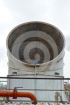 Exhaust vents of industrial air conditioning and ventilation unit