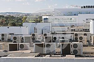 Exhaust vents of industrial air conditioning