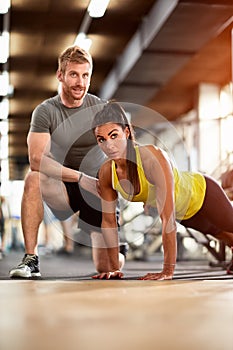 Exhausting training in gym