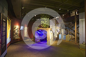 Exhibit inside the Tunica River Museum