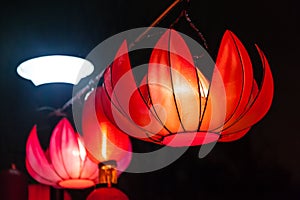 Exhibit of lanterns during the Lantern Festival