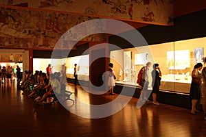 Exhibition hall in a Museum of History